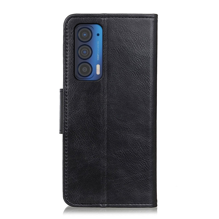 For Motorola Edge (2021) Mirren Crazy Horse Texture Horizontal Flip Leather Case with Holder & Card Slots & Wallet(Black) - Motorola Cases by buy2fix | Online Shopping UK | buy2fix