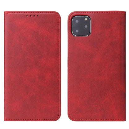 For iPhone 11 Pro Calf Texture Magnetic Horizontal Flip Leather Case with Holder & Card Slots & Wallet (Red) - iPhone 11 Pro Cases by buy2fix | Online Shopping UK | buy2fix