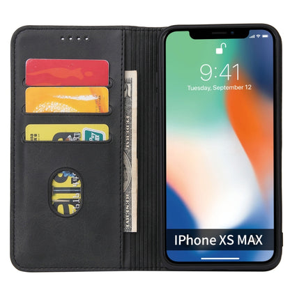 For iPhone X / XS Calf Texture Magnetic Horizontal Flip Leather Case with Holder & Card Slots & Wallet(Black) - More iPhone Cases by buy2fix | Online Shopping UK | buy2fix