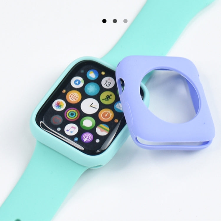 Shockproof All-inclusive Silicone Protective Case For Apple Watch Series 6 & SE & 5 & 4 40mm(Vintage Rose) - Watch Cases by buy2fix | Online Shopping UK | buy2fix