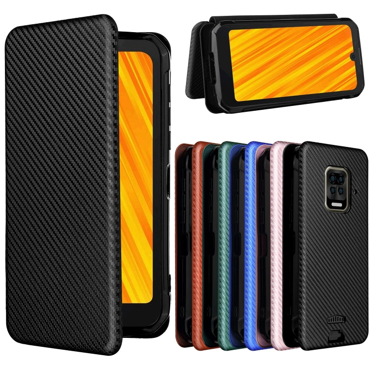 For Doogee S59 / S59 Pro Carbon Fiber Texture Horizontal Flip TPU + PC + PU Leather Case with Card Slot(Black) - More Brand by buy2fix | Online Shopping UK | buy2fix