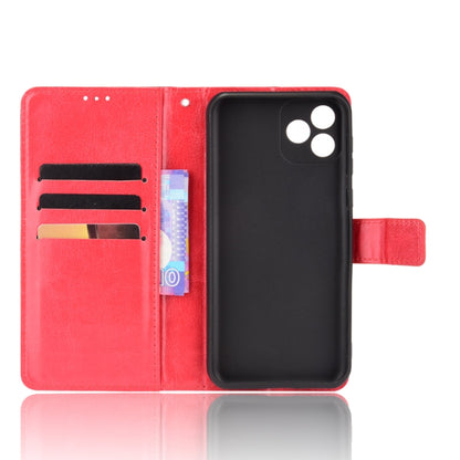 For Blackview Oscal C20 Crazy Horse Texture Horizontal Flip Leather Case with Holder & Card Slots & Lanyard(Red) - More Brand by buy2fix | Online Shopping UK | buy2fix