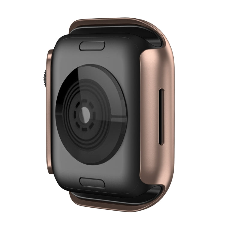 Shockproof TPU Protective Case For Apple Watch Series 9 / 8 / 7 45mm(Rose Gold) - Watch Cases by buy2fix | Online Shopping UK | buy2fix