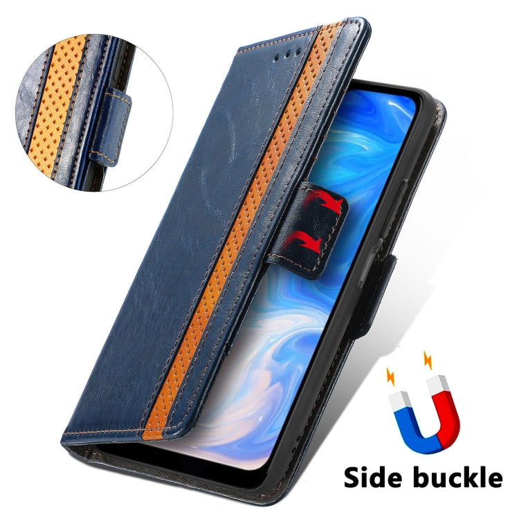 For Doogee N40 Pro CaseNeo Splicing Dual Magnetic Buckle Leather Case with Holder & Card Slots & Wallet(Blue) - More Brand by buy2fix | Online Shopping UK | buy2fix