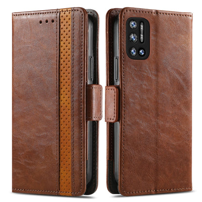 For Doogee N40 Pro CaseNeo Splicing Dual Magnetic Buckle Leather Case with Holder & Card Slots & Wallet(Brown) - More Brand by buy2fix | Online Shopping UK | buy2fix