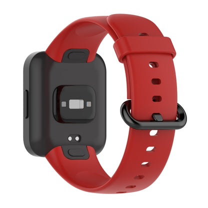 For Xiaomi Redmi Watch 2 Solid Color Silicone Strap Watch Band(Red) - Watch Bands by buy2fix | Online Shopping UK | buy2fix