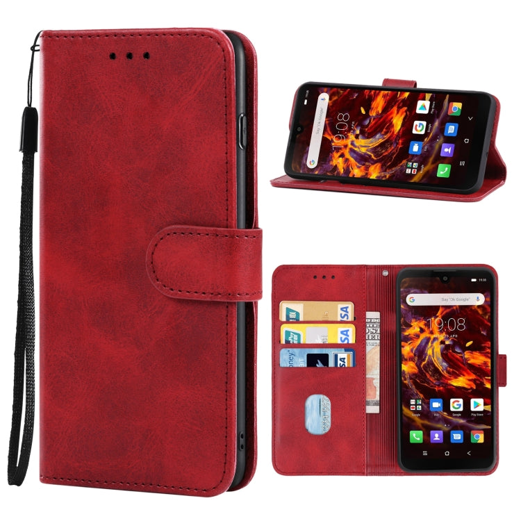 Leather Phone Case For Blackview BV6900(Red) - More Brand by buy2fix | Online Shopping UK | buy2fix