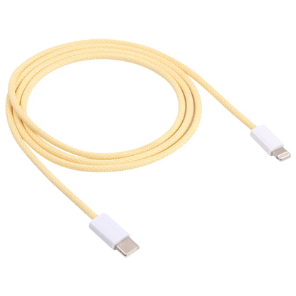 12W PD USB-C / Type-C to 8 Pin Data Cable, Cable Length: 1m(Yellow) - 2 in 1 Cable by buy2fix | Online Shopping UK | buy2fix