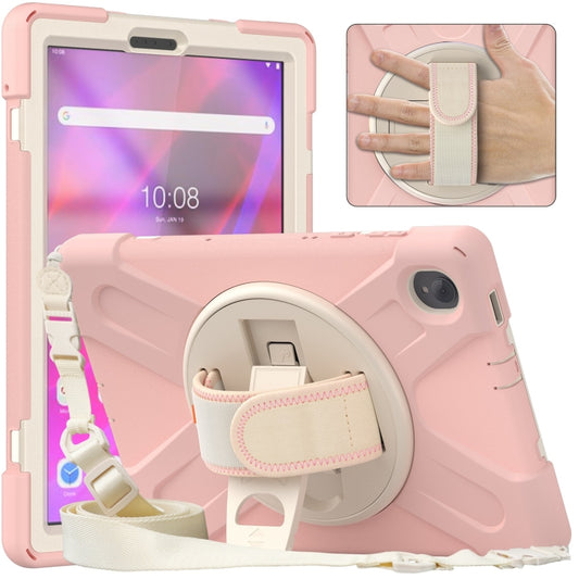 For Lenovo Tab K10 / M10 Plus Silicone + PC Protective Tablet Case(Cherry Blossom Pink) - Lenovo by buy2fix | Online Shopping UK | buy2fix