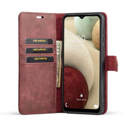 For Samsung Galaxy A13 5G DG.MING Crazy Horse Texture Detachable Magnetic Leather Phone Case(Red) - Galaxy Phone Cases by DG.MING | Online Shopping UK | buy2fix