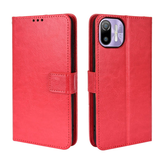 For Ulefone Note 6/ Note 6P Retro Crazy Horse Texture Leather Phone Case(Red) - Ulefone Cases by buy2fix | Online Shopping UK | buy2fix