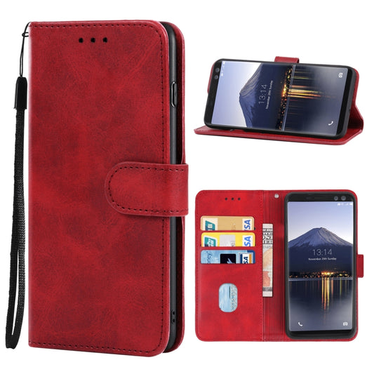 Leather Phone Case For DOOGEE BL12000 / BL12000 Pro(Red) - Doogee Cases by buy2fix | Online Shopping UK | buy2fix