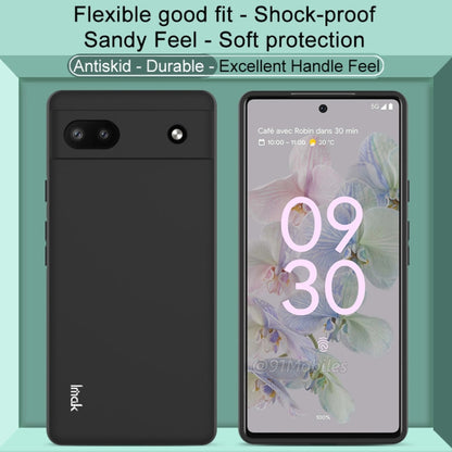 For Google Pixel 6a imak UC-3 Series Shockproof Frosted TPU Phone Case(Black) - Google Cases by imak | Online Shopping UK | buy2fix