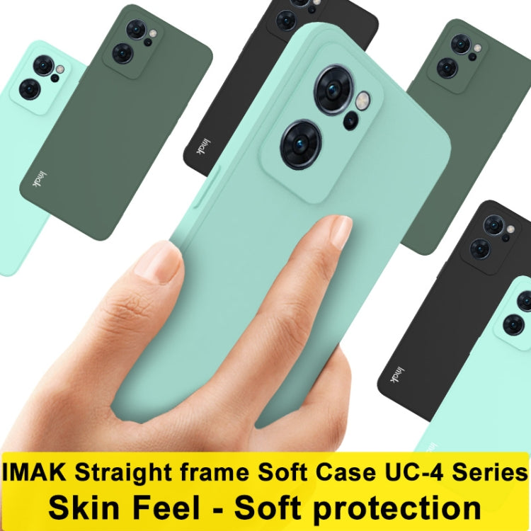 For OPPO Reno7 5G imak UC-4 Series Straight Edge TPU Soft Protective Case(Light Cyan) - OPPO Cases by imak | Online Shopping UK | buy2fix