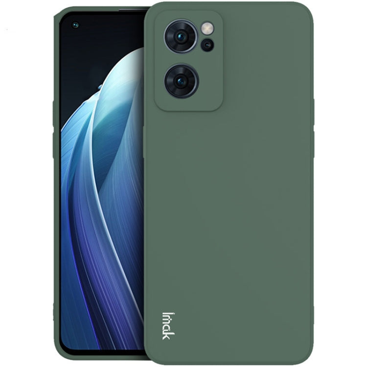 For OPPO Reno7 5G imak UC-4 Series Straight Edge TPU Soft Protective Case(Dark Green) - OPPO Cases by imak | Online Shopping UK | buy2fix