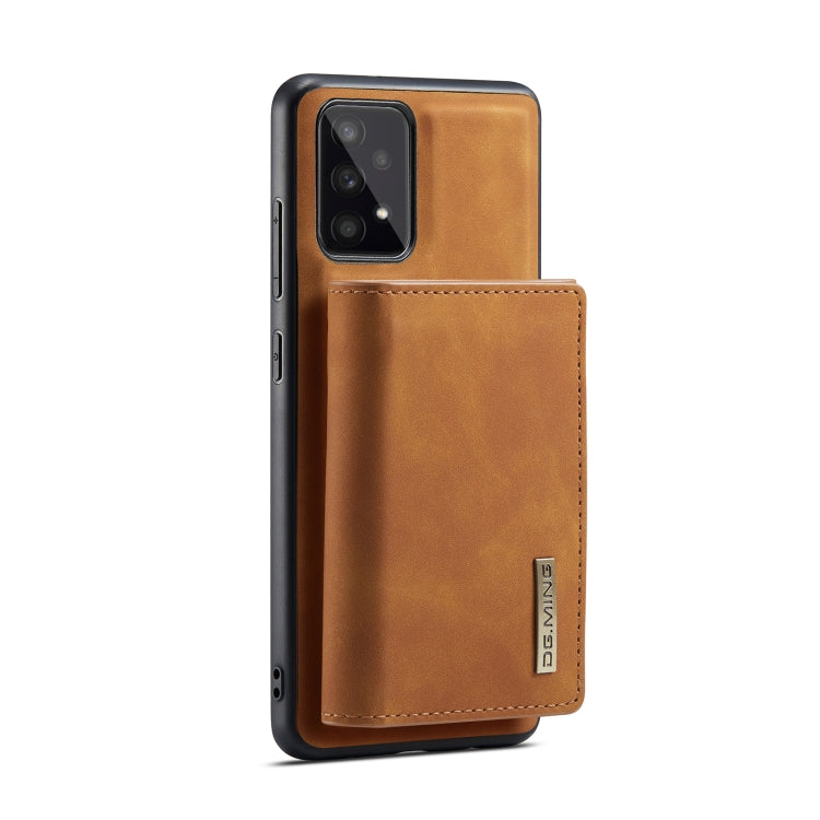 For Samsung Galaxy A53 5G DG.MING M1 Series 3-Fold Multi Card Wallet  Phone Case(Brown) - Galaxy Phone Cases by DG.MING | Online Shopping UK | buy2fix