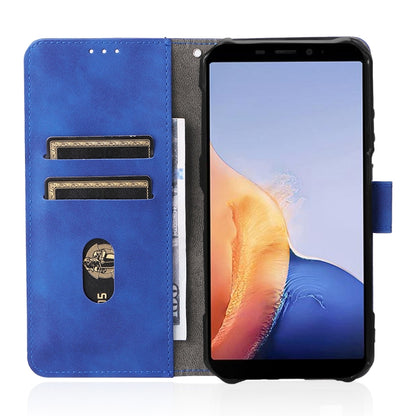 For Ulefone Armor X9 Skin Feel Magnetic Buckle Calf Texture PU Phone Case(Blue) - Ulefone Cases by buy2fix | Online Shopping UK | buy2fix