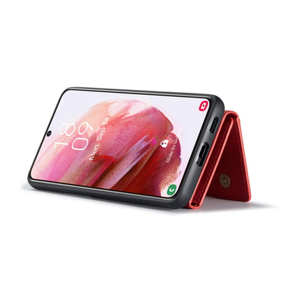 For Samsung Galaxy S22+ 5G DG.MING M2 Series 3-Fold Multi Card Bag Back Cover Phone Case(Red) - Galaxy S22+ 5G Cases by DG.MING | Online Shopping UK | buy2fix