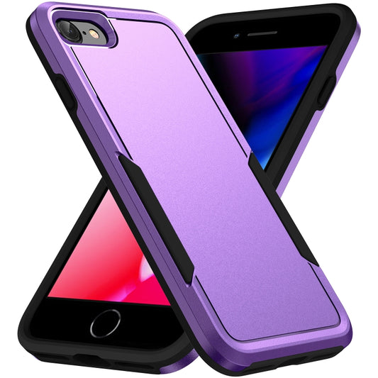 For iPhone SE 2022 / SE 2020 / 8 / 7 Pioneer Armor Heavy Duty PC + TPU Phone Case(Purple Black) - iPhone SE 2022 / 2020 / 8 / 7 Cases by buy2fix | Online Shopping UK | buy2fix