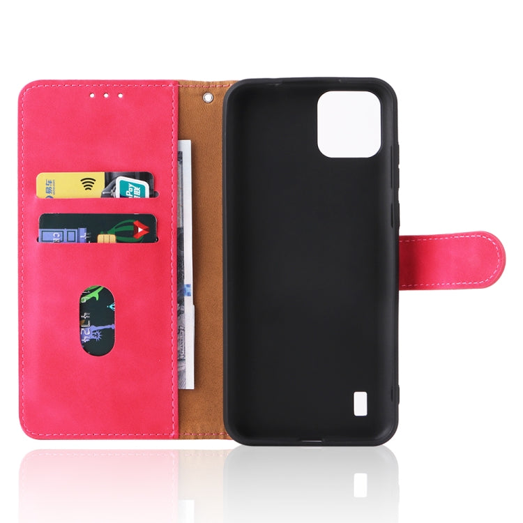 For Blackview A55 Skin Feel Magnetic Buckle Leather Phone Case(Rose Red) - More Brand by buy2fix | Online Shopping UK | buy2fix