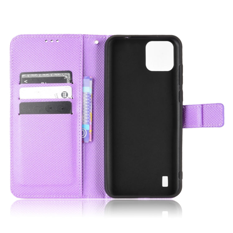 For Blackview A55 Diamond Texture Leather Phone Case(Purple) - More Brand by buy2fix | Online Shopping UK | buy2fix