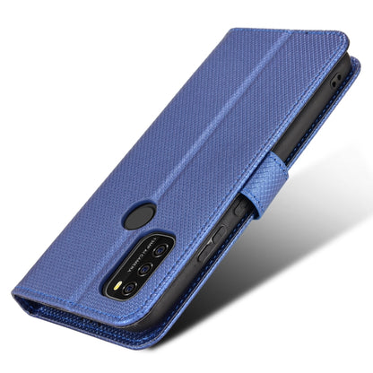 For Blackview A70 2021 Diamond Texture Leather Phone Case(Blue) - More Brand by buy2fix | Online Shopping UK | buy2fix