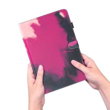 For Samsung Galaxy Tab S9 Watercolor Pattern Flip Leather Tablet Case(Berry Color) - Galaxy Tab S9 Cases by buy2fix | Online Shopping UK | buy2fix