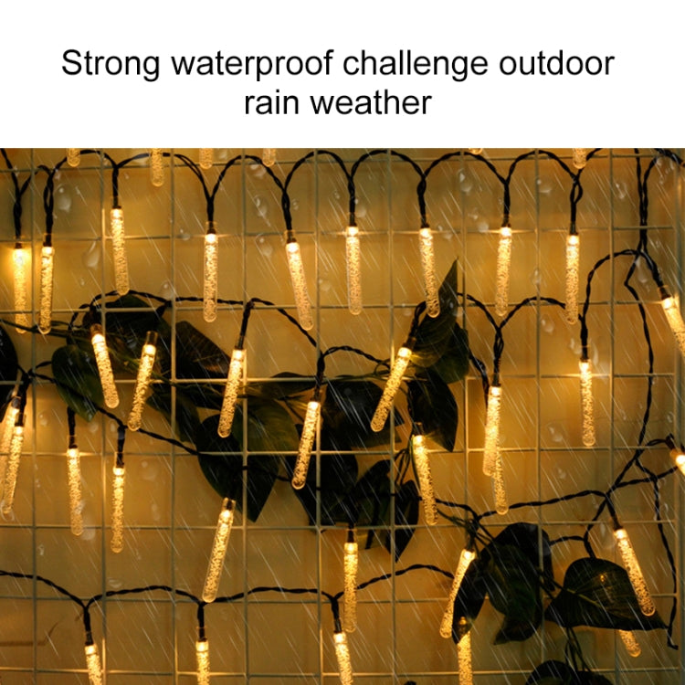 7m 50 LEDs Outdoor Waterproof Solar Bubble Stick String Lights(Warm Light) - Holiday Lights by buy2fix | Online Shopping UK | buy2fix