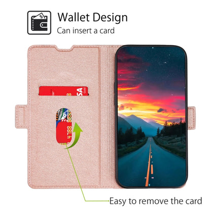 For Doogee Y8 Ultra-thin Voltage Side Buckle PU + TPU Leather Phone Case(Rose Gold) - More Brand by buy2fix | Online Shopping UK | buy2fix