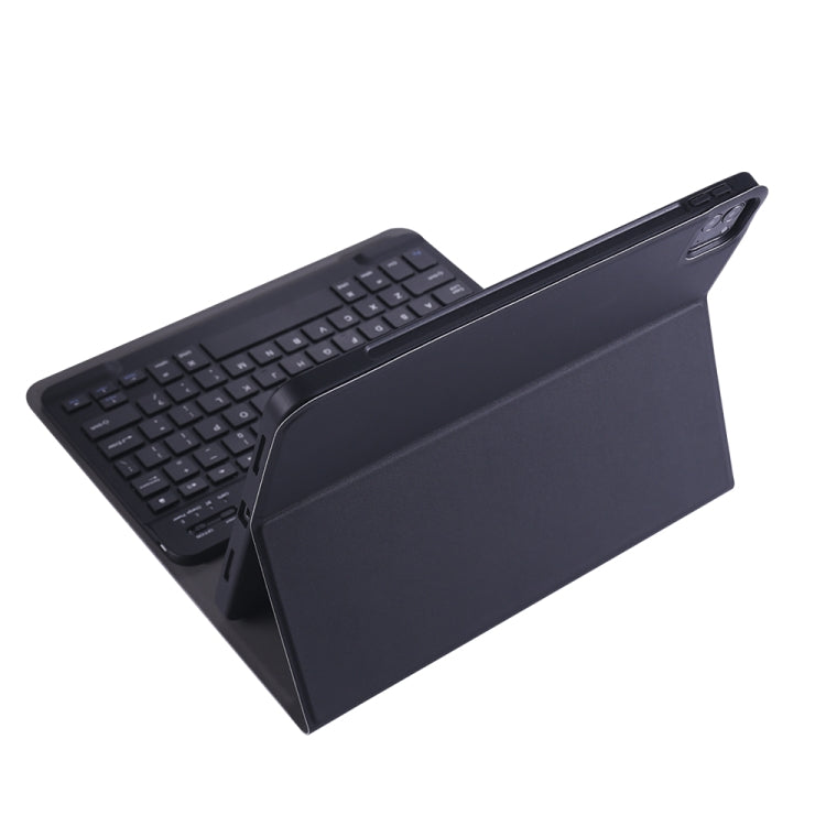 A11B Lambskin Texture Ultra-thin Bluetooth Keyboard Leather Case with Pen Holder For iPad Air 5 2022 / Air 4 2020 10.9 & Pro 11 inch 2021 / 2020 / 2018(Black) - Universal by buy2fix | Online Shopping UK | buy2fix