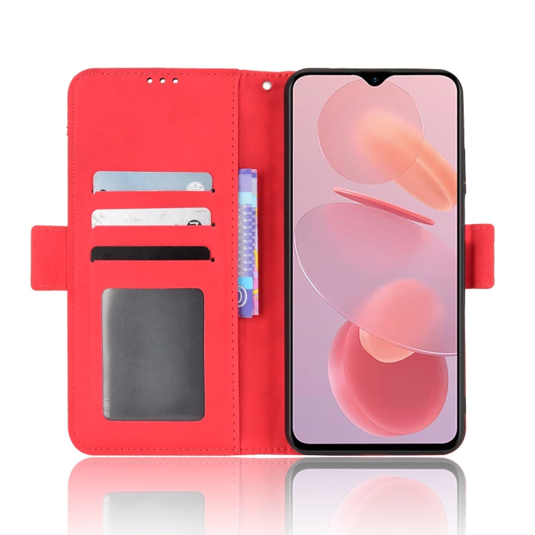 For Ulefone Note 12P Skin Feel Calf Pattern Leather Phone Case(Red) - Ulefone Cases by buy2fix | Online Shopping UK | buy2fix