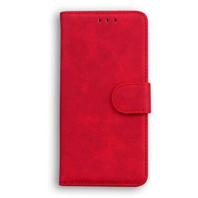 For Blackview A60 Skin Feel Pure Color Flip Leather Phone Case(Red) - More Brand by buy2fix | Online Shopping UK | buy2fix