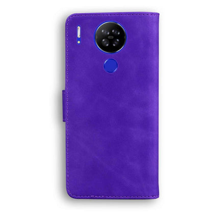 For Blackview A80 Skin Feel Pure Color Flip Leather Phone Case(Purple) - More Brand by buy2fix | Online Shopping UK | buy2fix