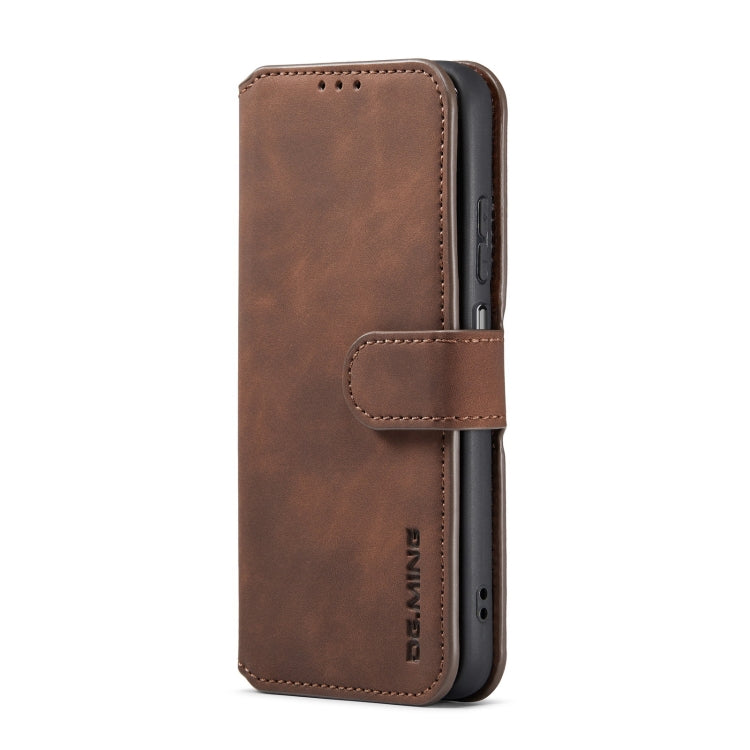 For Samsung Galaxy A13 5G DG.MING Retro Oil Edge Flip Leather Phone Case(Coffee) - Galaxy Phone Cases by DG.MING | Online Shopping UK | buy2fix