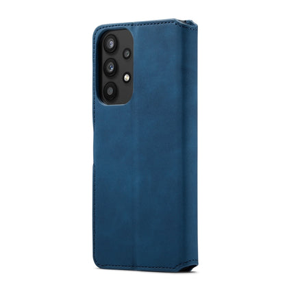 For Samsung Galaxy A33 5G DG.MING Retro Oil Edge Flip Leather Phone Case(Blue) - Galaxy Phone Cases by DG.MING | Online Shopping UK | buy2fix