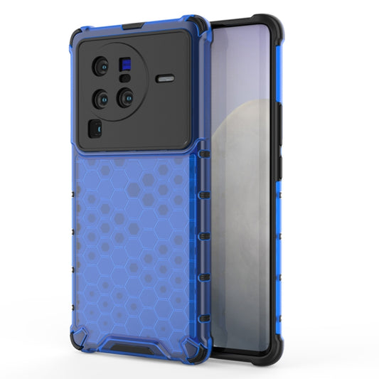 For vivo X80 Pro 5G China Shockproof Honeycomb PC + TPU Protective Case(Blue) - vivo Cases by buy2fix | Online Shopping UK | buy2fix