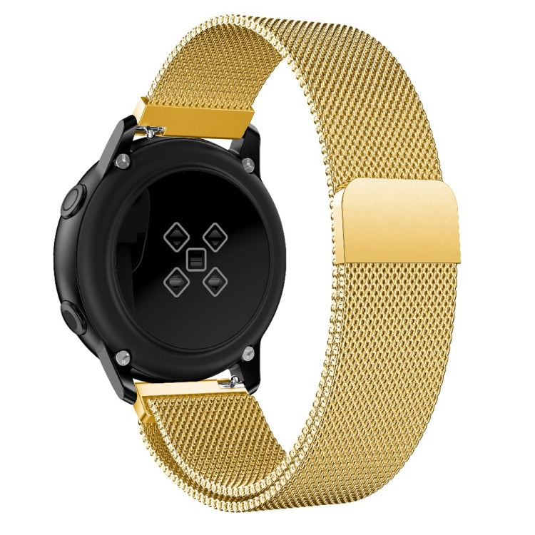 For Galaxy Watch Active Milanese Watch Band(Golden) - Watch Bands by buy2fix | Online Shopping UK | buy2fix