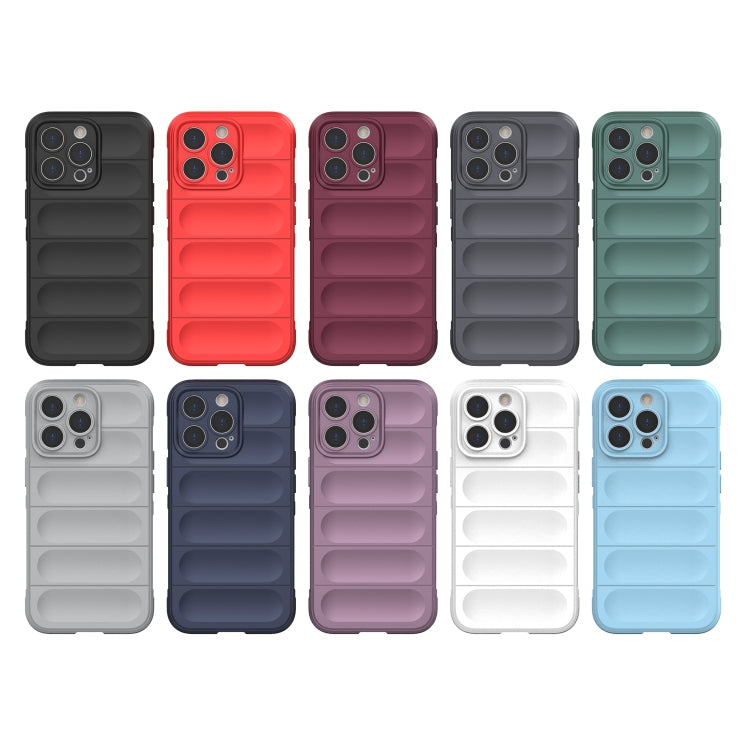 For iPhone 13 Pro Magic Shield TPU + Flannel Phone Case (Dark Grey) - iPhone 13 Pro Cases by buy2fix | Online Shopping UK | buy2fix