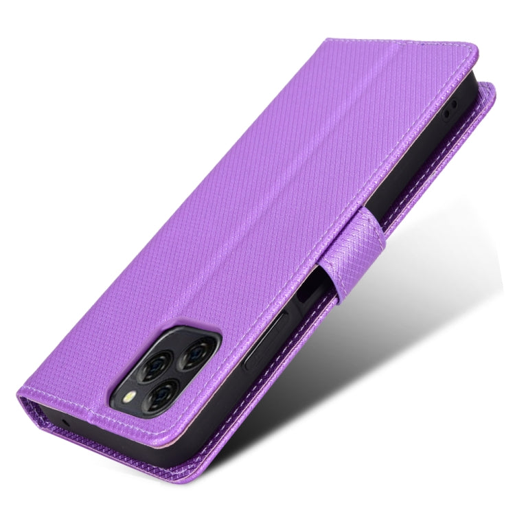 For Blackview A95 Diamond Texture Leather Phone Case(Purple) - More Brand by buy2fix | Online Shopping UK | buy2fix