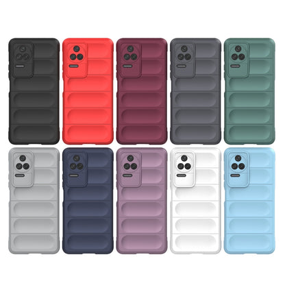 For Xiaomi Redmi K40S Magic Shield TPU + Flannel Phone Case(Grey) - Xiaomi Cases by buy2fix | Online Shopping UK | buy2fix