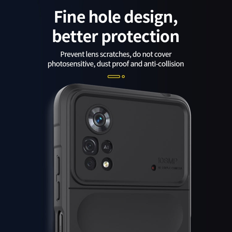 For Xiaomi Poco X4 Pro 5G Magic Shield TPU + Flannel Phone Case(Dark Green) - Xiaomi Cases by buy2fix | Online Shopping UK | buy2fix