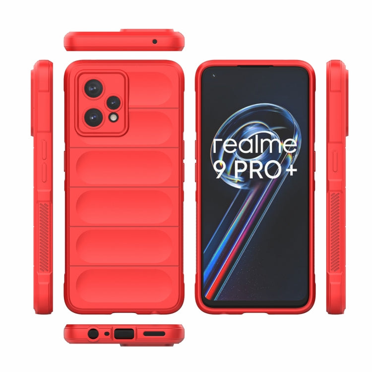 For OPPO Realme 9 Pro+ Magic Shield TPU + Flannel Phone Case(Grey) - Realme Cases by buy2fix | Online Shopping UK | buy2fix