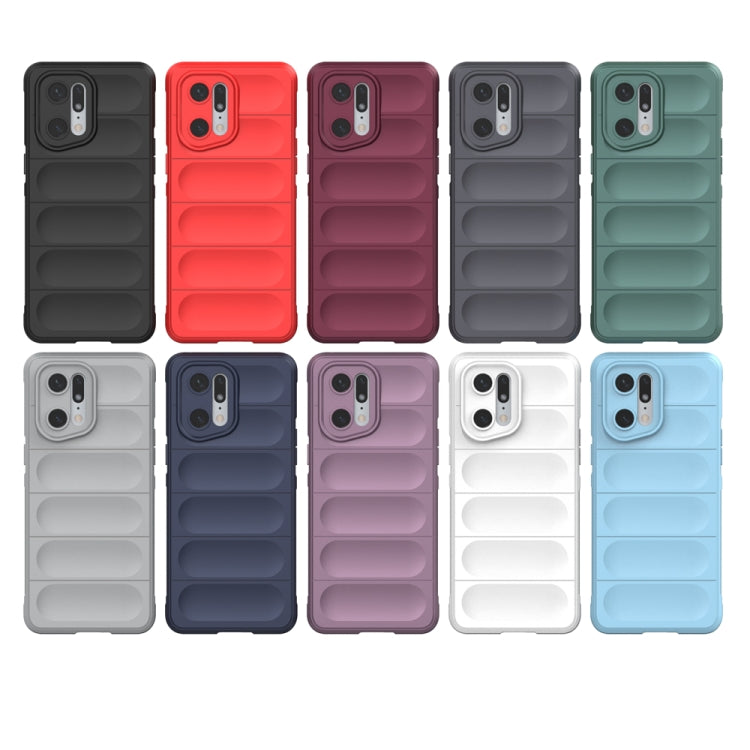 For OPPO Find X5 Pro Magic Shield TPU + Flannel Phone Case(Purple) - OPPO Cases by buy2fix | Online Shopping UK | buy2fix