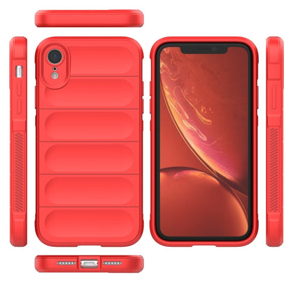 For iPhone XR Magic Shield TPU + Flannel Phone Case(Grey) - More iPhone Cases by buy2fix | Online Shopping UK | buy2fix