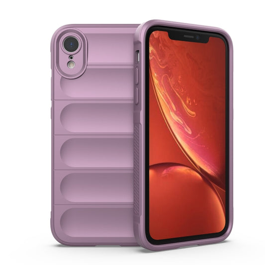 For iPhone XR Magic Shield TPU + Flannel Phone Case(Purple) - More iPhone Cases by buy2fix | Online Shopping UK | buy2fix