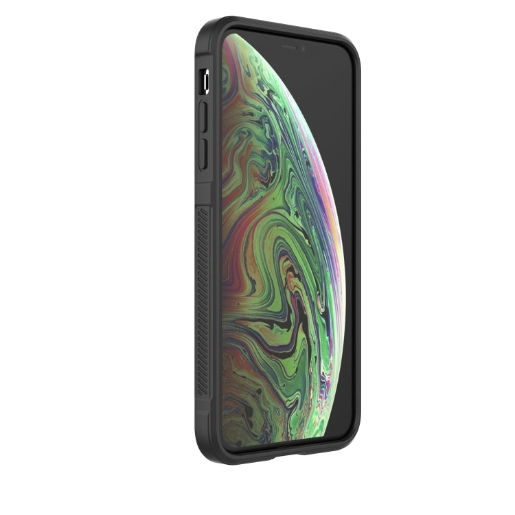 For iPhone X / XS Magic Shield TPU + Flannel Phone Case(Purple) - More iPhone Cases by buy2fix | Online Shopping UK | buy2fix