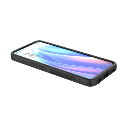 For OPPO Reno7 5G Global / Find X5 Lite Magic Shield TPU + Flannel Phone Case(Grey) - OPPO Cases by buy2fix | Online Shopping UK | buy2fix