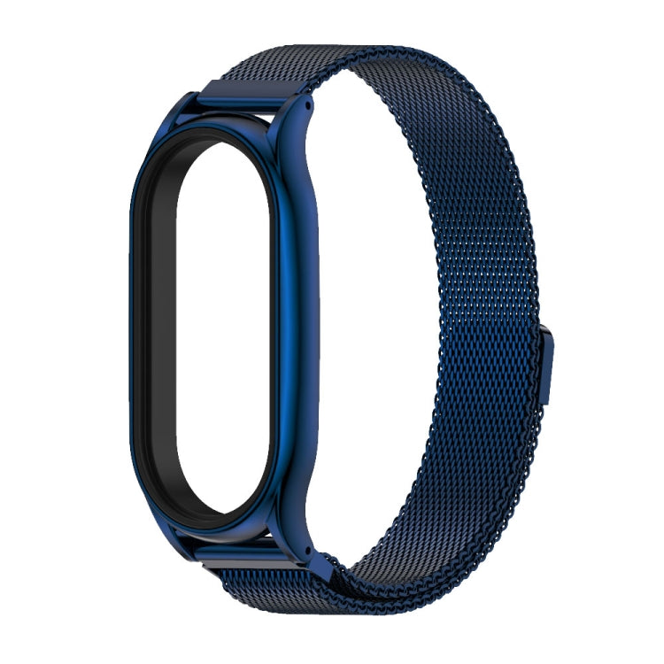 For Xiaomi Mi Band 7 / 7 NFC MIJOBS Milan Magnetic Plus Stainless Steel Watch Band(Blue) - Watch Bands by MIJOBS | Online Shopping UK | buy2fix