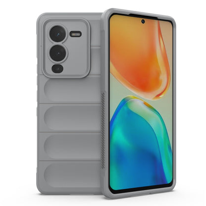 For vivo S15 Pro 5G Magic Shield TPU + Flannel Phone Case(Grey) - vivo Cases by buy2fix | Online Shopping UK | buy2fix