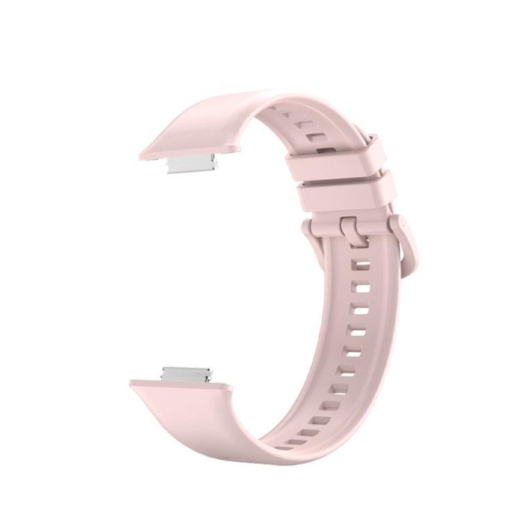 For Huawei Watch Fit 2 Solid Color Silicone Watch Band(Pink) - Watch Bands by buy2fix | Online Shopping UK | buy2fix